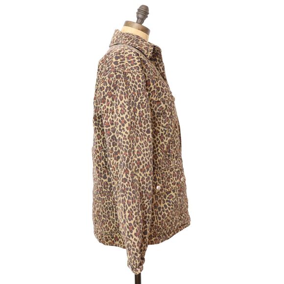 MARISSA WEBB Ellery Print Anorak Jacket Coat XS Filling Lined Leopard Brown B26 - Picture 3 of 7